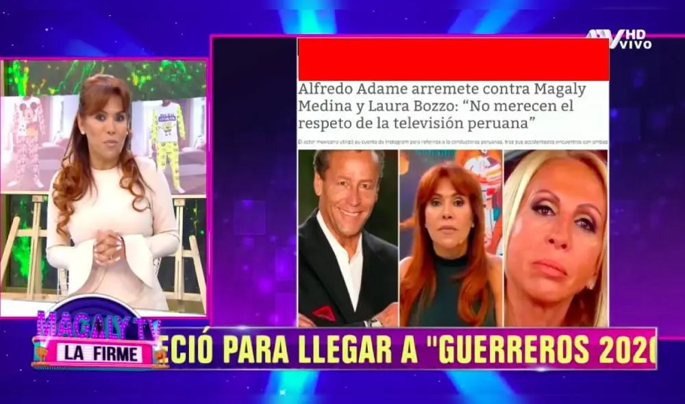 La conductora expuso además el temperamento agresivo de Alfredo Adame. (Foto: Captura ATV)