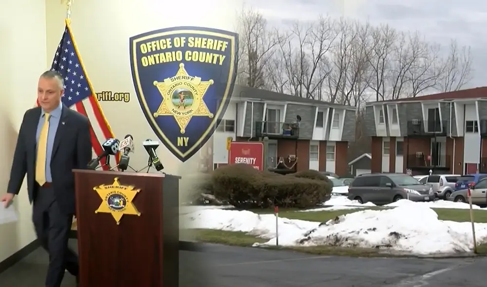 Agentes policiales se acercaron a la vivienda tras recibir una denuncia por parte de la familia del hombre, quienes no sabían nada de él. Foto:News 8 WROC Agentes policiales se acercaron a la vivienda tras recibir una denuncia por parte de la familia del hombre, quienes no sabían nada de él. Foto:News 8 WROC