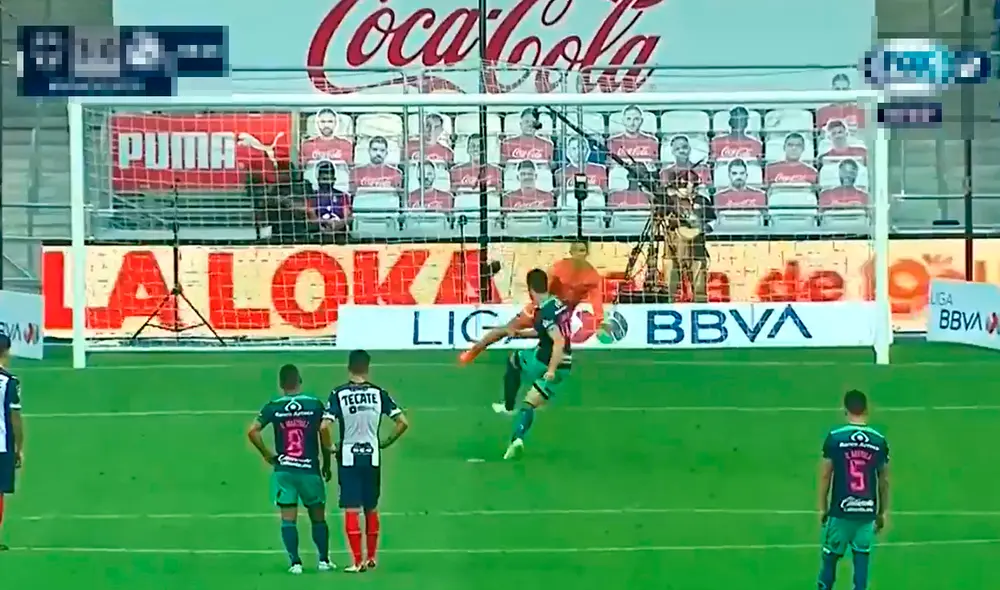 Santiago Ormeño consigue su quinto gol en el torneo mexicano. Foto: Captura de Fox Sports Santiago Ormeño consigue su quinto gol en el torneo mexicano. Foto: Captura de Fox Sports