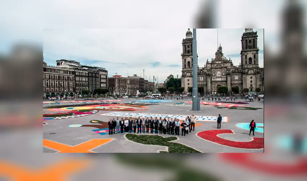 Ciudad de México: inauguran la alfombra monumental más grande del mundo [FOTOS]