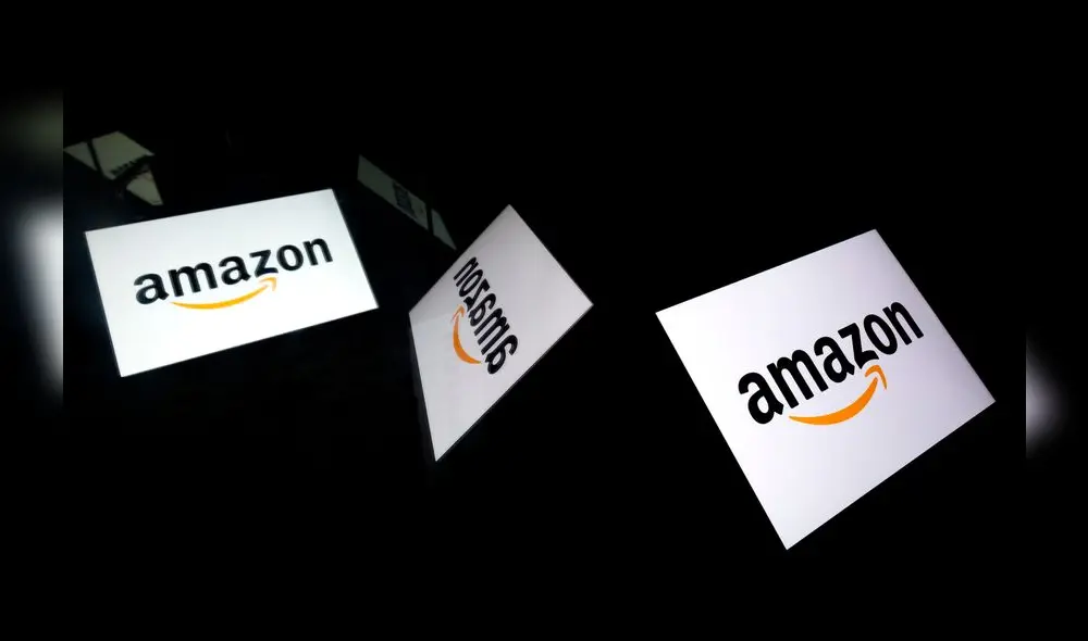 This illustration picture shows the US online retail giant Amazon logo displayed on a tablet in Paris on February 18, 2019. (Photo by Lionel BONAVENTURE / AFP)