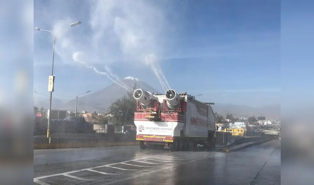 Vehículos recorrerán Arequipa para desinfección. Vehículos recorrerán Arequipa para desinfección.
