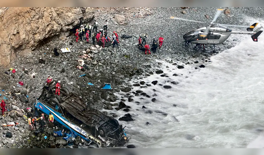 Huaral: 48 muertos en 'La Curva del diablo' de Pasamayo