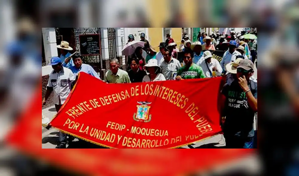 Gremios y sindicatos de Moquegua protestarán en rechazo a la corrupción 