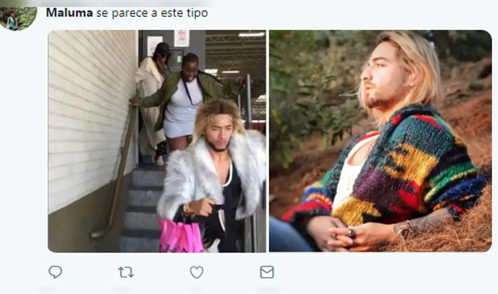 Maluma es blanco de crueles memes por look que lució en los Latin AMAs 2018