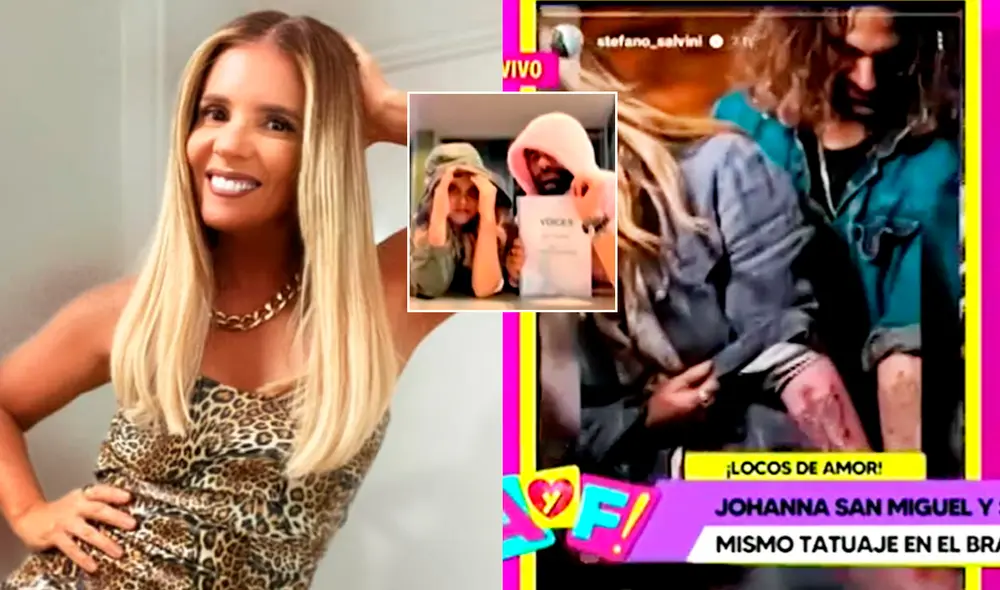Johanna San Miguel y Stefano Salvini se dejan ver juntos. Foto: captura Instagram / captura "Amor y fuego"