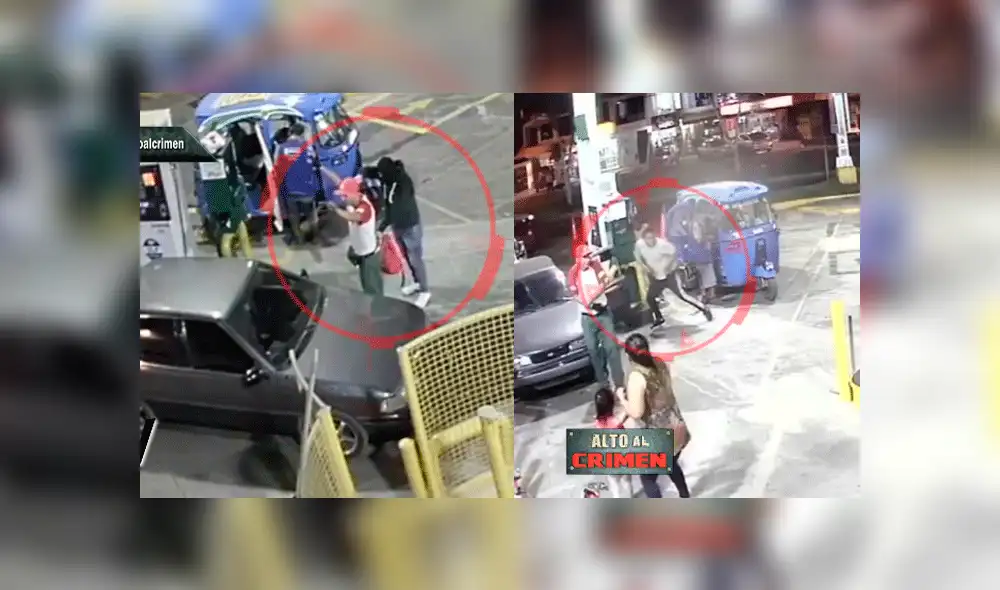 Los Olivos: intentaron asaltar un grifo, pero uno de los clientes era policía [VIDEO]