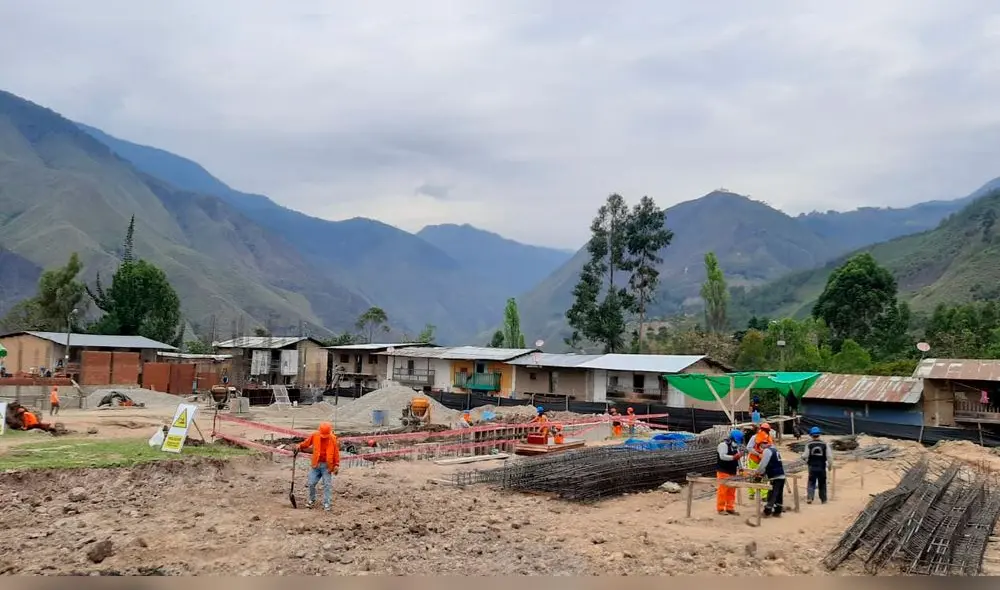 Obras de construcción de colegio en Cañaris Lambayeque