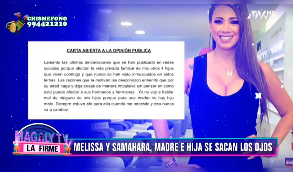 Magaly Medina y su dura crítica a Melissa Klug y Jefferson Farfán