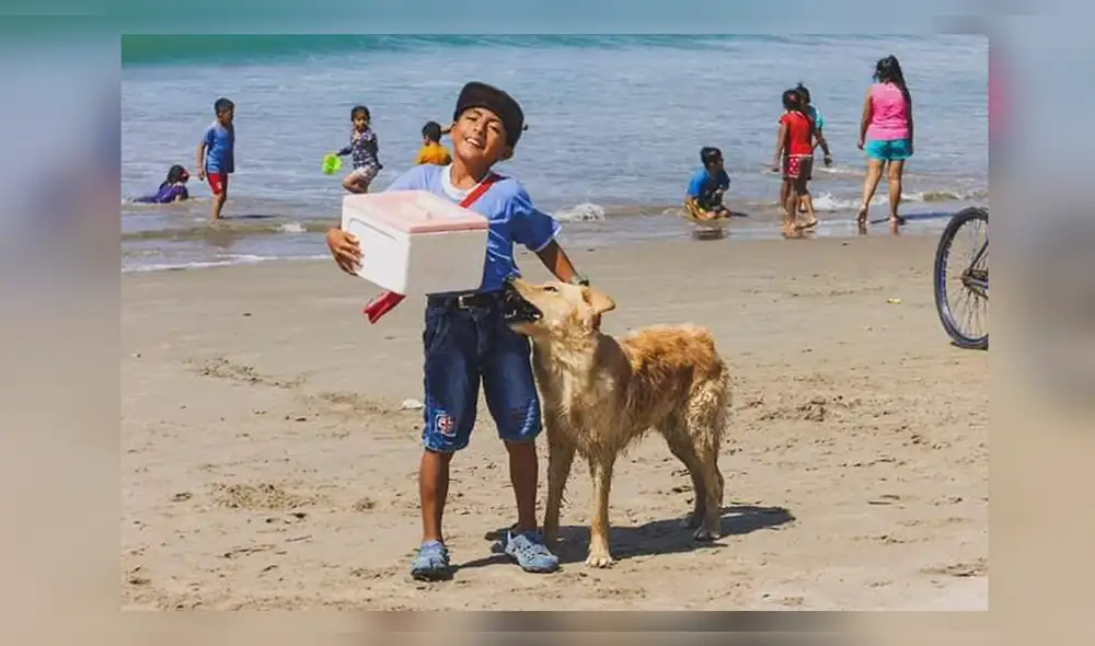 Jason y Rambo en la playa Yacila, ubicado en Piura.