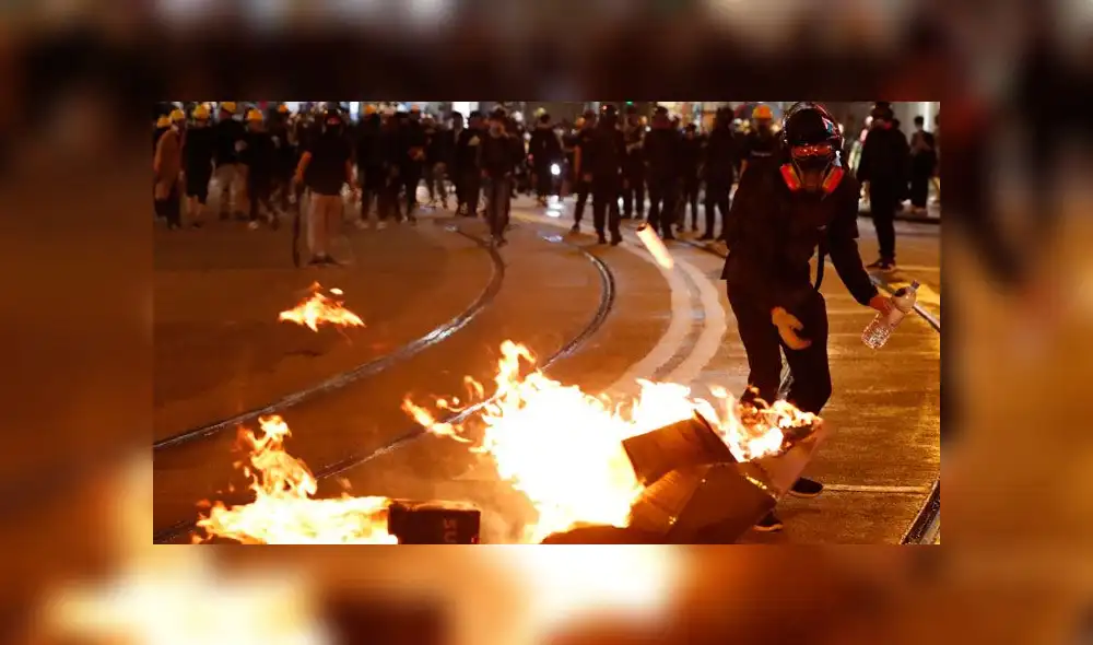 Protestas en Hong Kong. Foto: EFE. Protestas en Hong Kong. Foto: EFE.