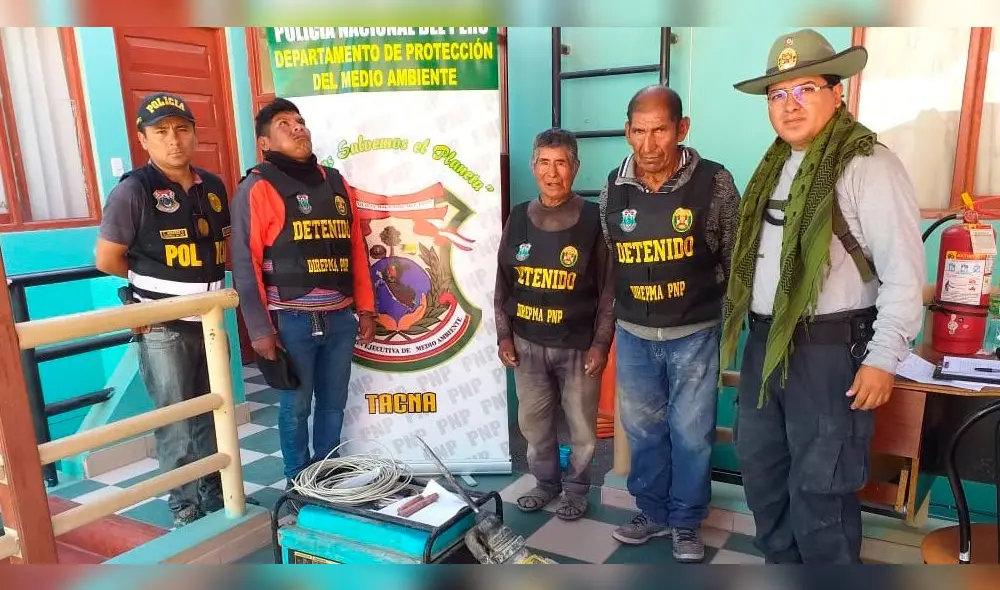 El pasado 13 de noviembre, los dos mineros fueron intervenidos durante un operativo