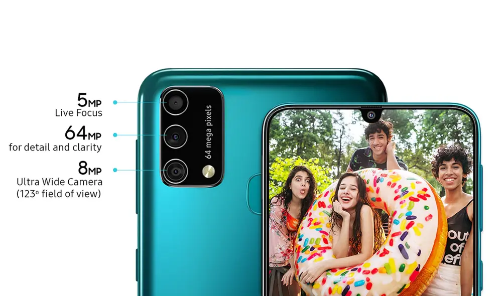 Todo el sistema fotográfico del Galaxy F41. Foto: Samsung