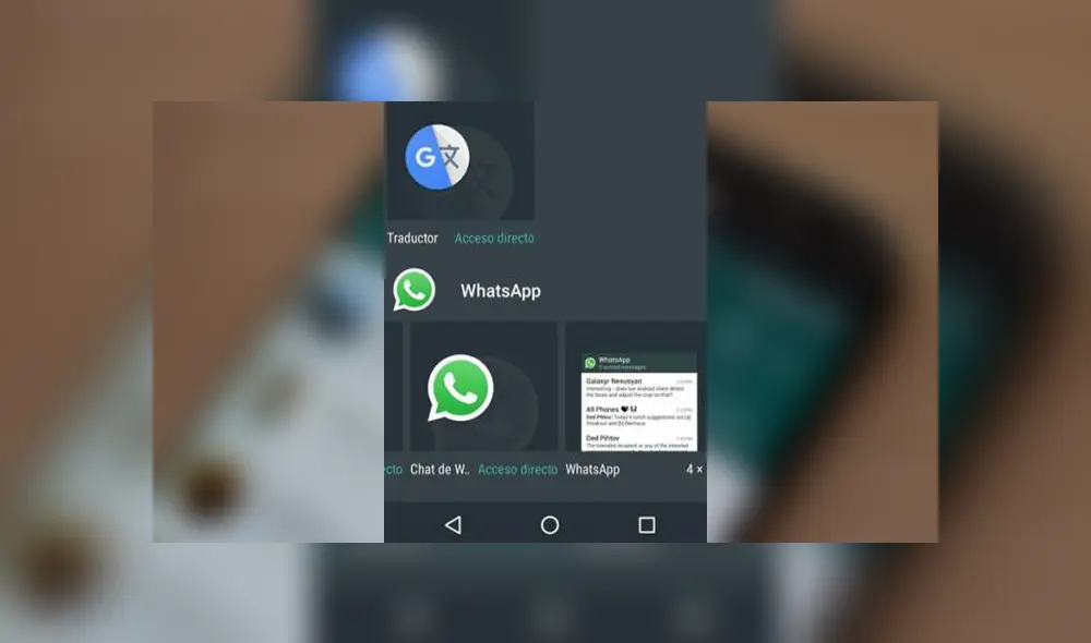 Busca el widget que parece una conversación de WhatsApp. Foto: Captura.