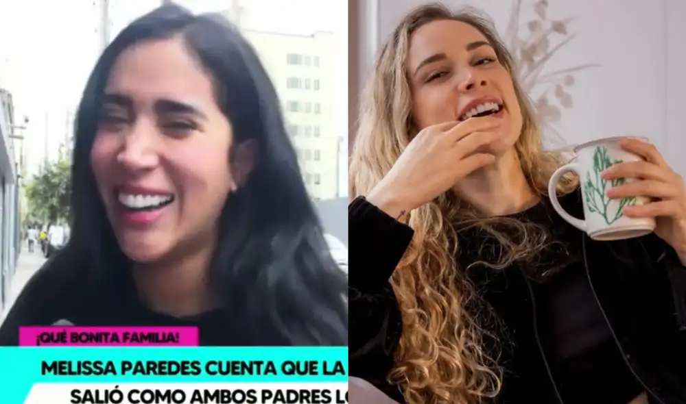 Melissa Paredes y Ale Venturo llevan una relación cordial. Foto: composición/ captura de Willax/ Ale Venturo/ Instagram