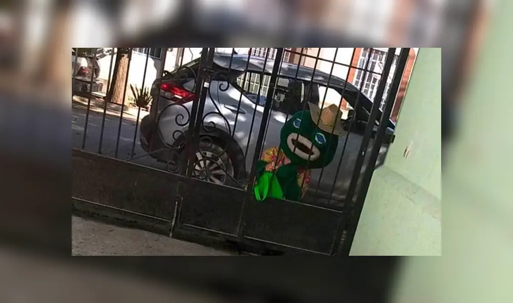 A través de Facebook se hizo viral la historia de esta abuela, quien se disfrazó para ir a visitar a su familia en plena cuarentena.