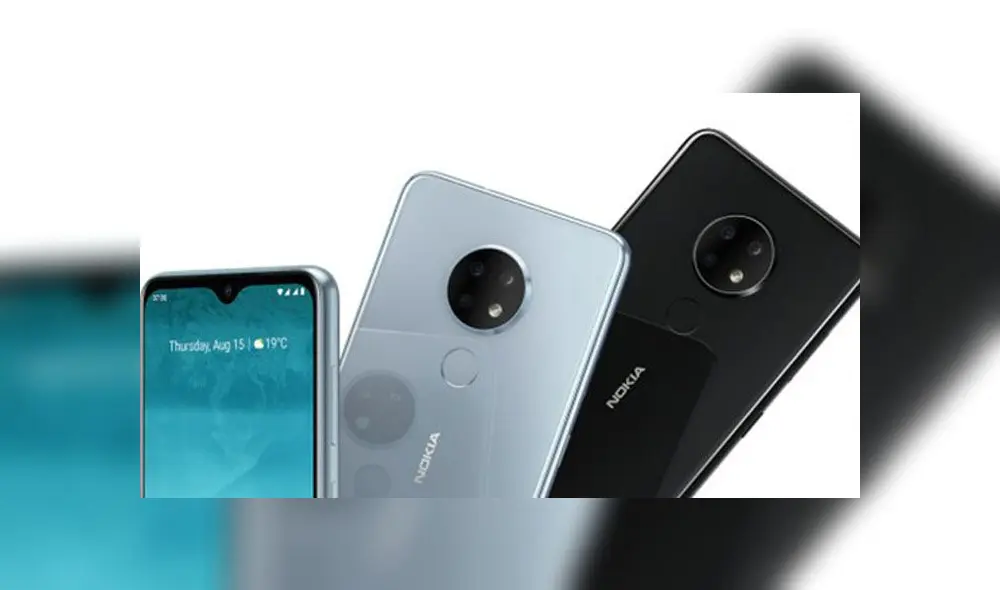 Nokia 6.2 tiene triple cámara trasera.