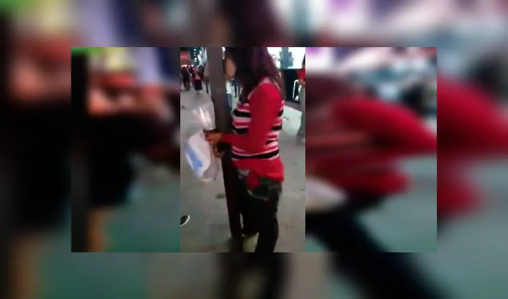 Facebook viral: chica confunde a su pareja con un poste de luz tras tomar alcohol en exceso [VIDEO]