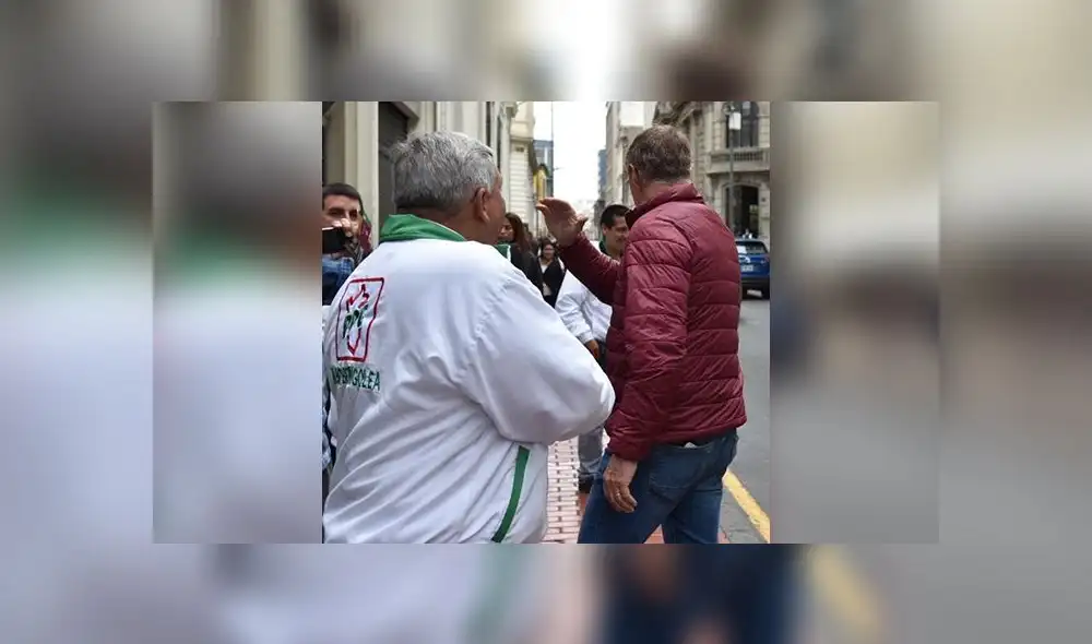 Beingolea encontró a Muñoz y lo cuestionó por no querer debatir  [VIDEO]