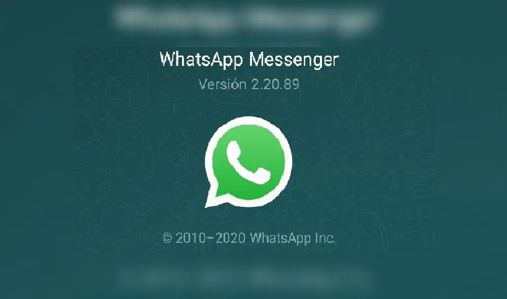 Información sobre la versión que tienes de WhatsApp en tu móvil.