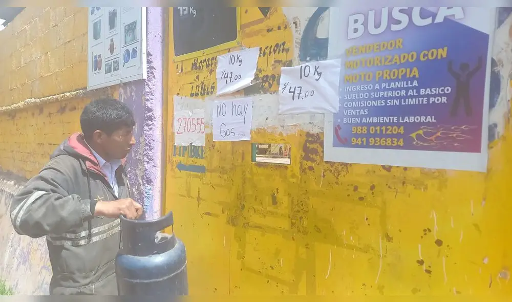 Desabastecimiento de gas es por bloqueo de vías por manifestantes que exigen la renuncia de Dina Boluarte. Foto: Luis Álvarez/ URPI-LR