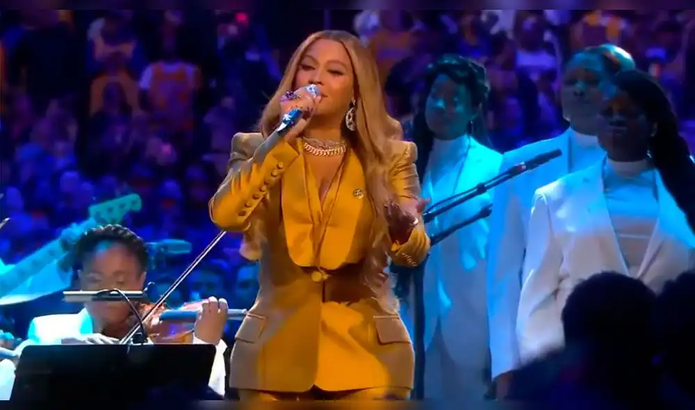 Beyonce cantó Halo. Foto: Captura.