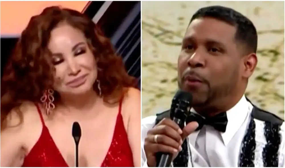 Gisela Valcárcel quedó sorprendida por broma de Edson Dávila a Janet Barboza. Foto: composición LR/América TV