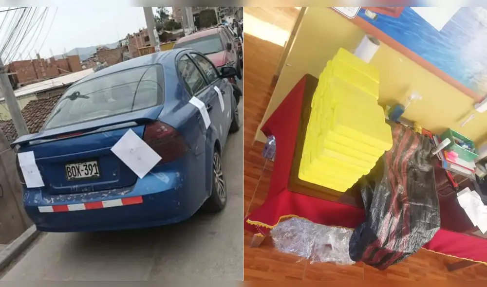 El intervenido, el vehículo y la droga decomisada fueron puestos a disposición del área de antidrogas de Andahuaylas. Foto: Difusión