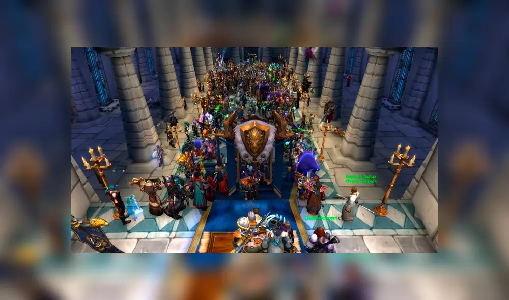 Jugadores de la Alianza rinden tributo a Reckful. Foto: World of Warcraft.