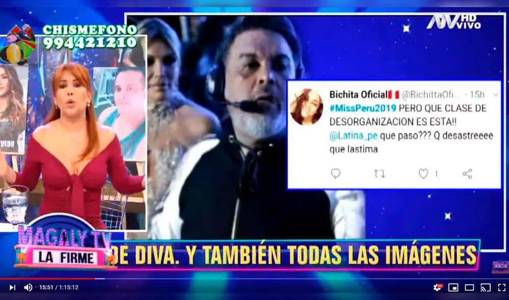 Magaly Medina critica al Miss Perú Magaly Medina critica al Miss Perú
