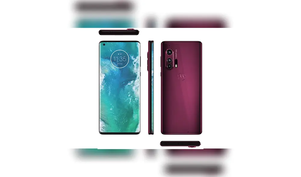 El Motorola Edge+ estará disponible en color rojo burdeos, según la filtración. El Motorola Edge+ estará disponible en color rojo burdeos, según la filtración.