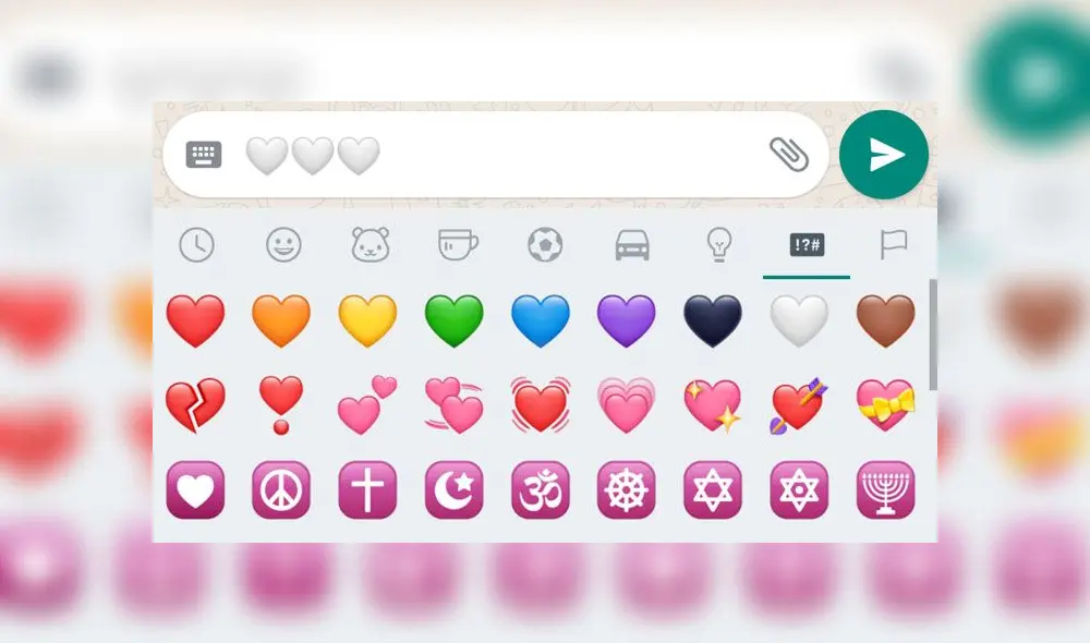 El emoji de WhatsApp del corazón blanco. El emoji de WhatsApp del corazón blanco.