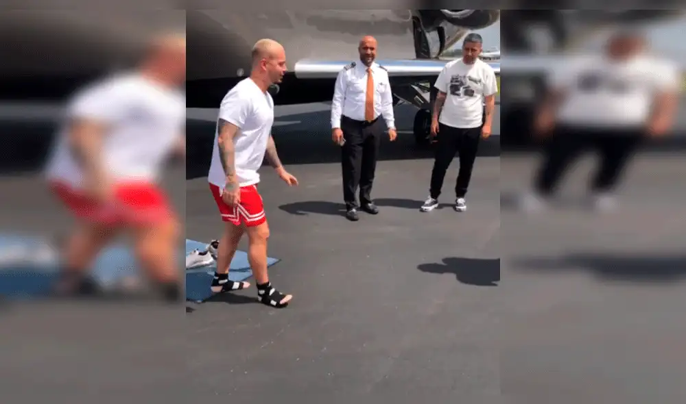 J Balvin fue expuesto en polémico video realizando gesto obsceno a amigo [VIDEO]