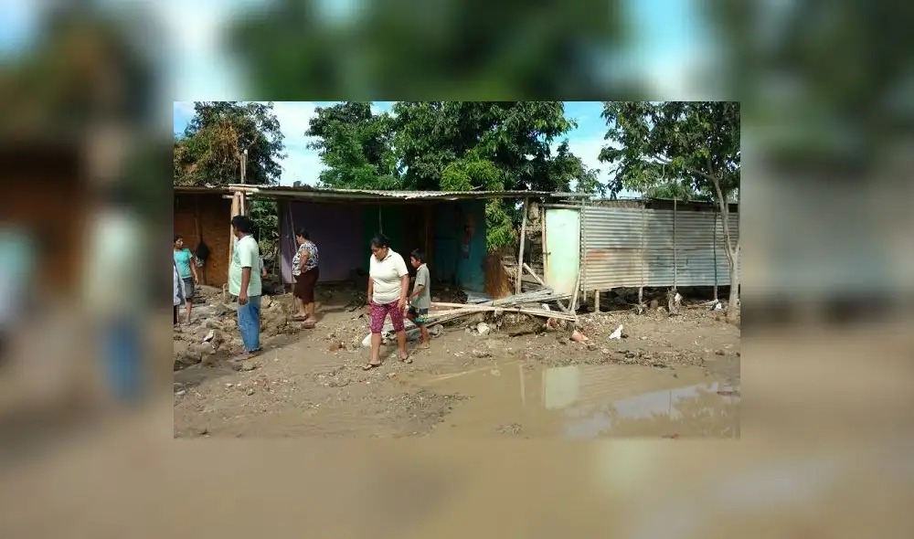 Piura: 80 viviendas colapsaron por fuertes lluvias 