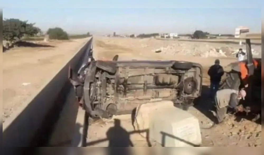 Unidad se despisto en Panamericana Sur. Unidad se despisto en Panamericana Sur.