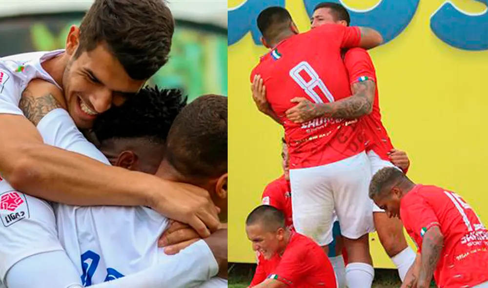 Alianza Atlético y Unión Comercio juegan en San Marcos por la Liga 2. Foto: Composición FPF