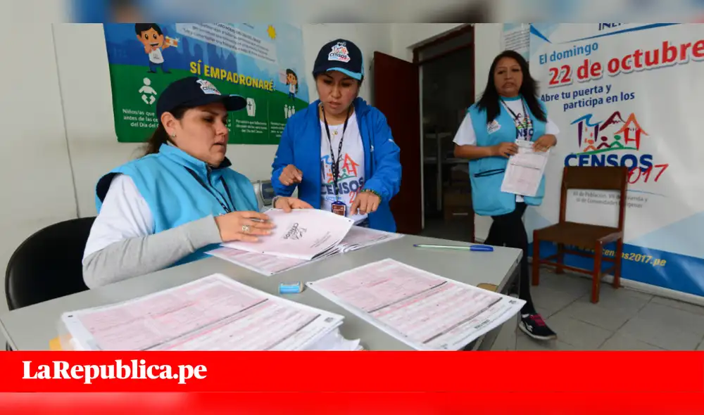 Censo 2017: INEI publicará los primeros resultados en junio 