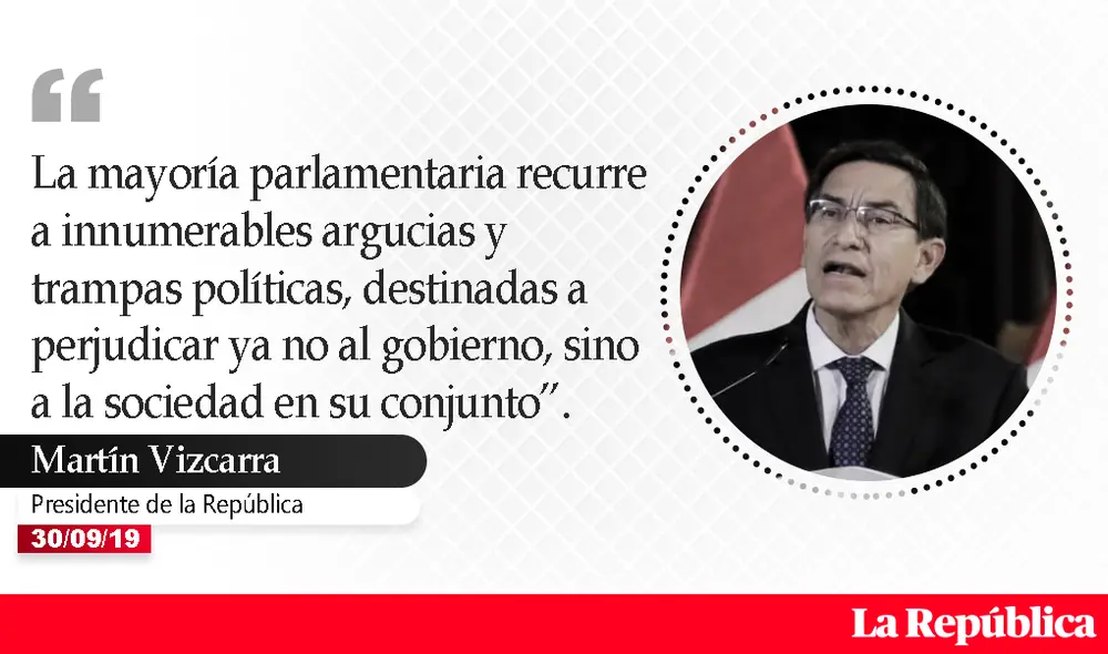 Cierre del Congreso: estas son las frases que dejó el histórico anuncio de Vizcarra Cierre del Congreso: estas son las frases que dejó el histórico anuncio de Vizcarra