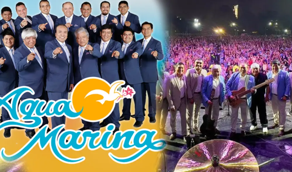 Agua Marina sorprenderá a fans con un multitudinario concierto de la mano de la Municipalidad de San Juan de Lurigancho. Foto: composición/Agua Marina/Facebook