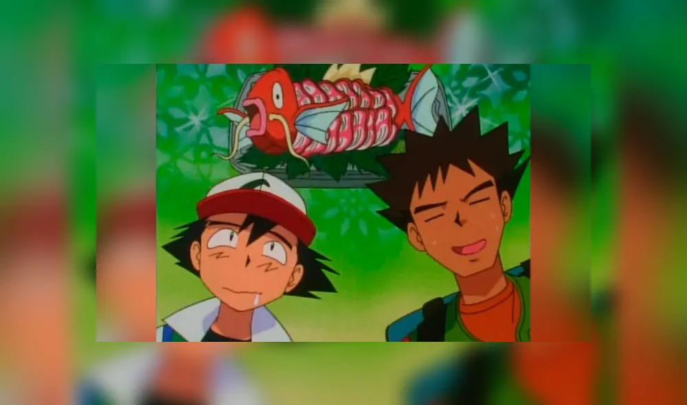 Magikarp imaginado en el anime con una preparación particular.