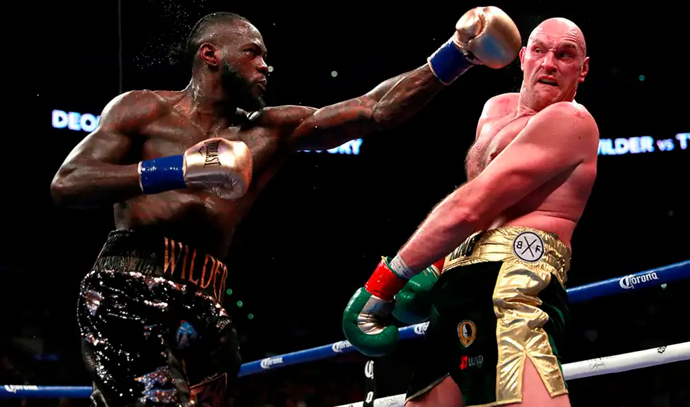Fury y Wilder se volverán a ver las caras este 22 de febrero en Las Vegas. Foto: AP.