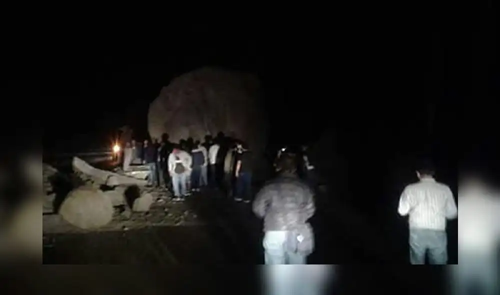 Caída de roca gigante dejó 4 muertos y 7 heridos en la Carretera Central