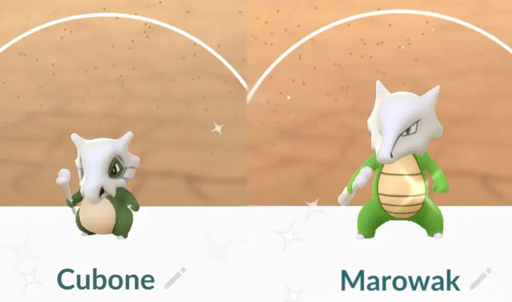 Cubone y Marowak shiny en Pokémon GO. Foto: Pokémon GO Cubone y Marowak shiny en Pokémon GO. Foto: Pokémon GO