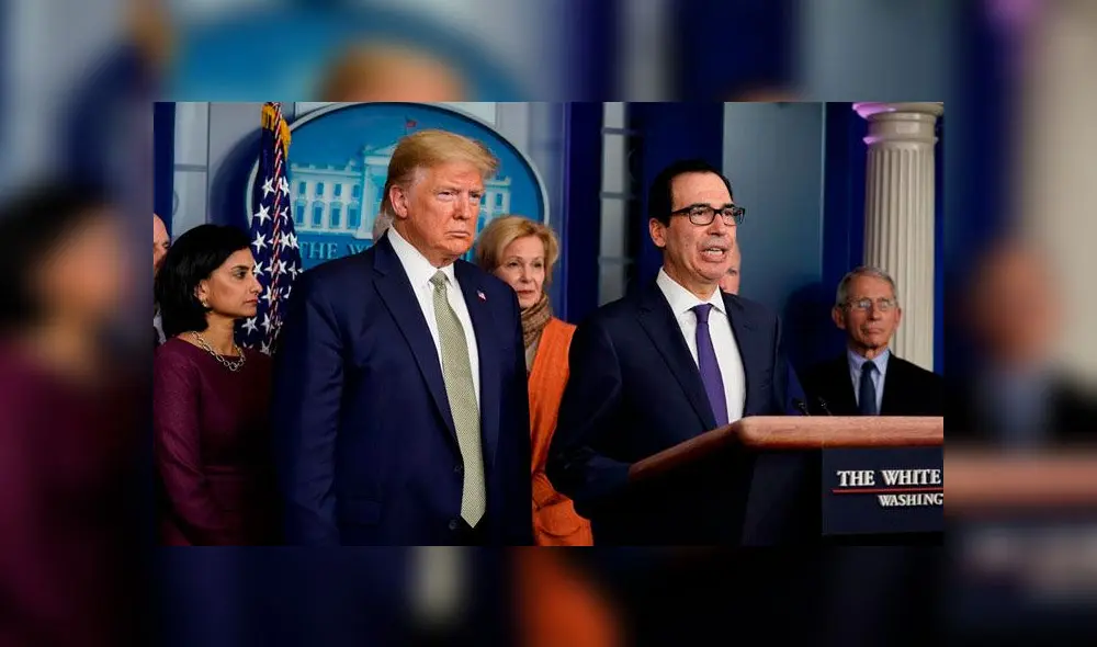 Donald Trump junto a Steve Mnuchin, secretario del Tesoro de EE. UU. Foto: Difusión Donald Trump junto a Steve Mnuchin, secretario del Tesoro de EE. UU. Foto: Difusión