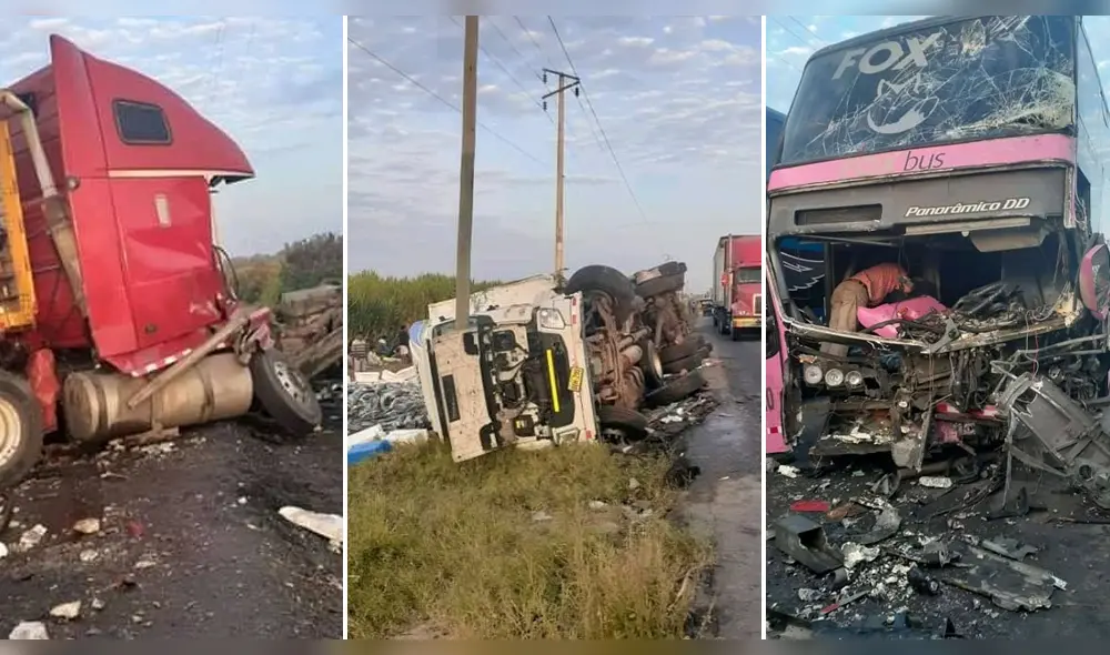 Trece ocupantes de uno de los buses quedaron con graves lesiones.