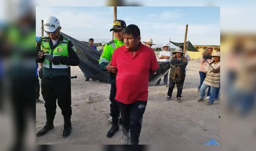 Presunto ladrón se salvó de ser linchado por los comerciantes en Majes. Foto: La República. Presunto ladrón se salvó de ser linchado por los comerciantes en Majes. Foto: La República.