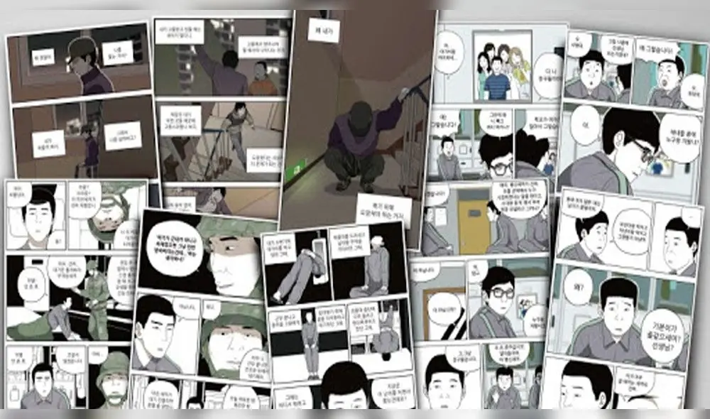 Desliza para ver más fotos del webtoon D.P dog day. Créditos: Kim Bo Tong.