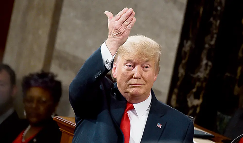 Congreso. Trump dio su discurso y estuvo presente Guaidó. (Foto: AFP) Congreso. Trump dio su discurso y estuvo presente Guaidó. (Foto: AFP)