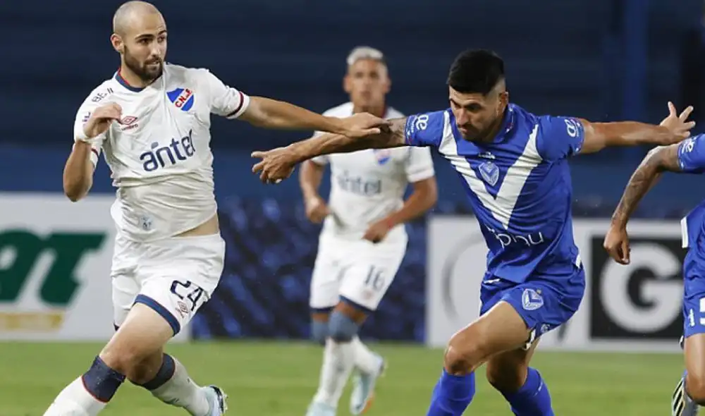 Nacional y Vélez están igualando sin goles en el estadio Gran Parque Central por la Serie Río de La Plata. Foto: Nacional