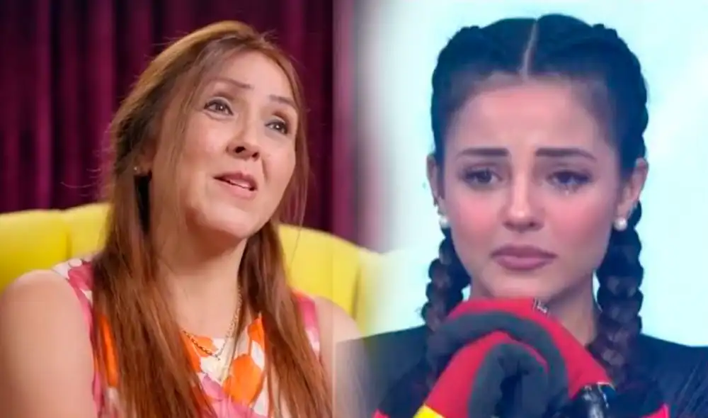 Luciana Fuster fue sorprendida por su madre en la final de "Esto es guerra". Foto: captura/América TV Luciana Fuster fue sorprendida por su madre en la final de "Esto es guerra". Foto: captura/América TV